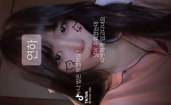 존예 틱톡커 부계정으로 올린 육변기영상