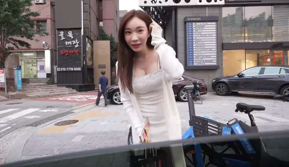 대로변에서 픽업한 캐스팅녀 수아
